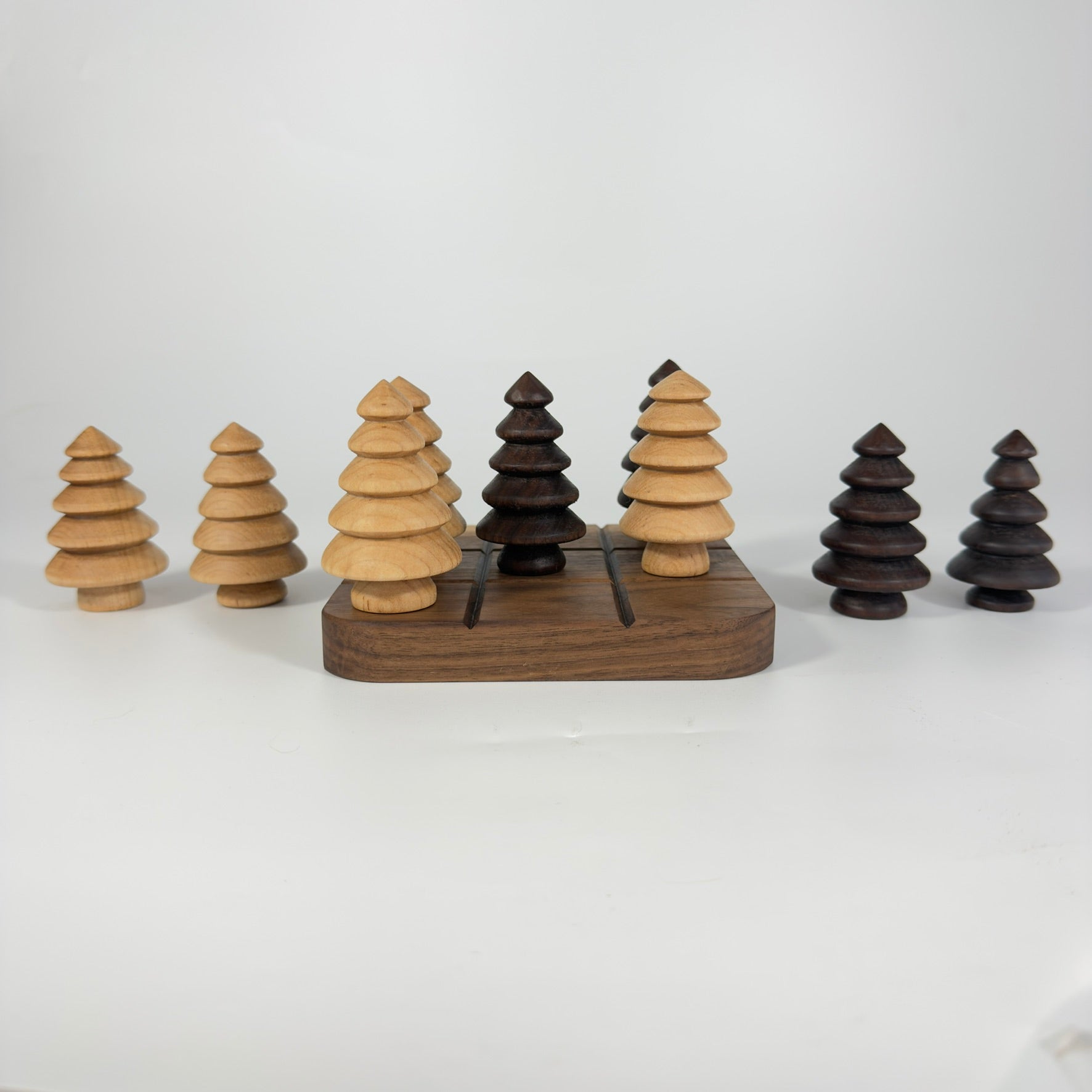 Wooden Tree Tic Tac Toe Game