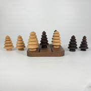 Wooden Tree Tic Tac Toe Game