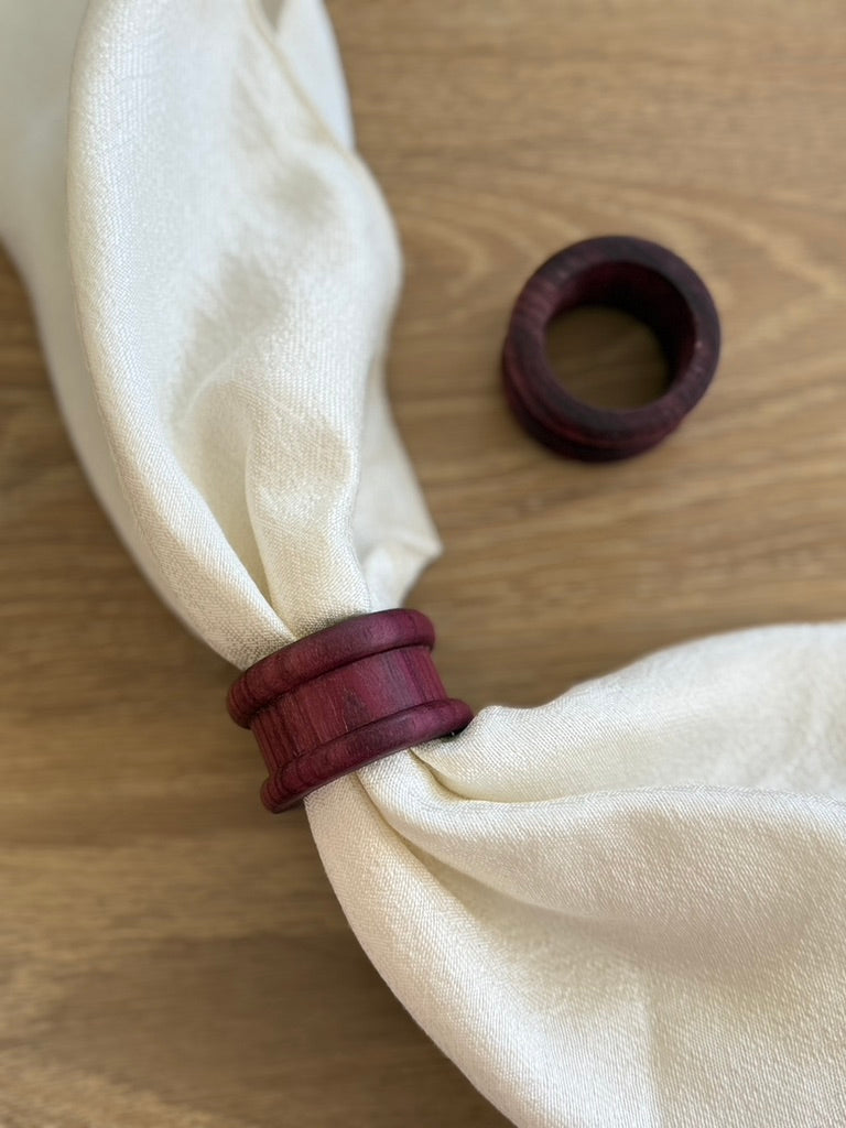 The "Stacked” Wooden Napkin Ring