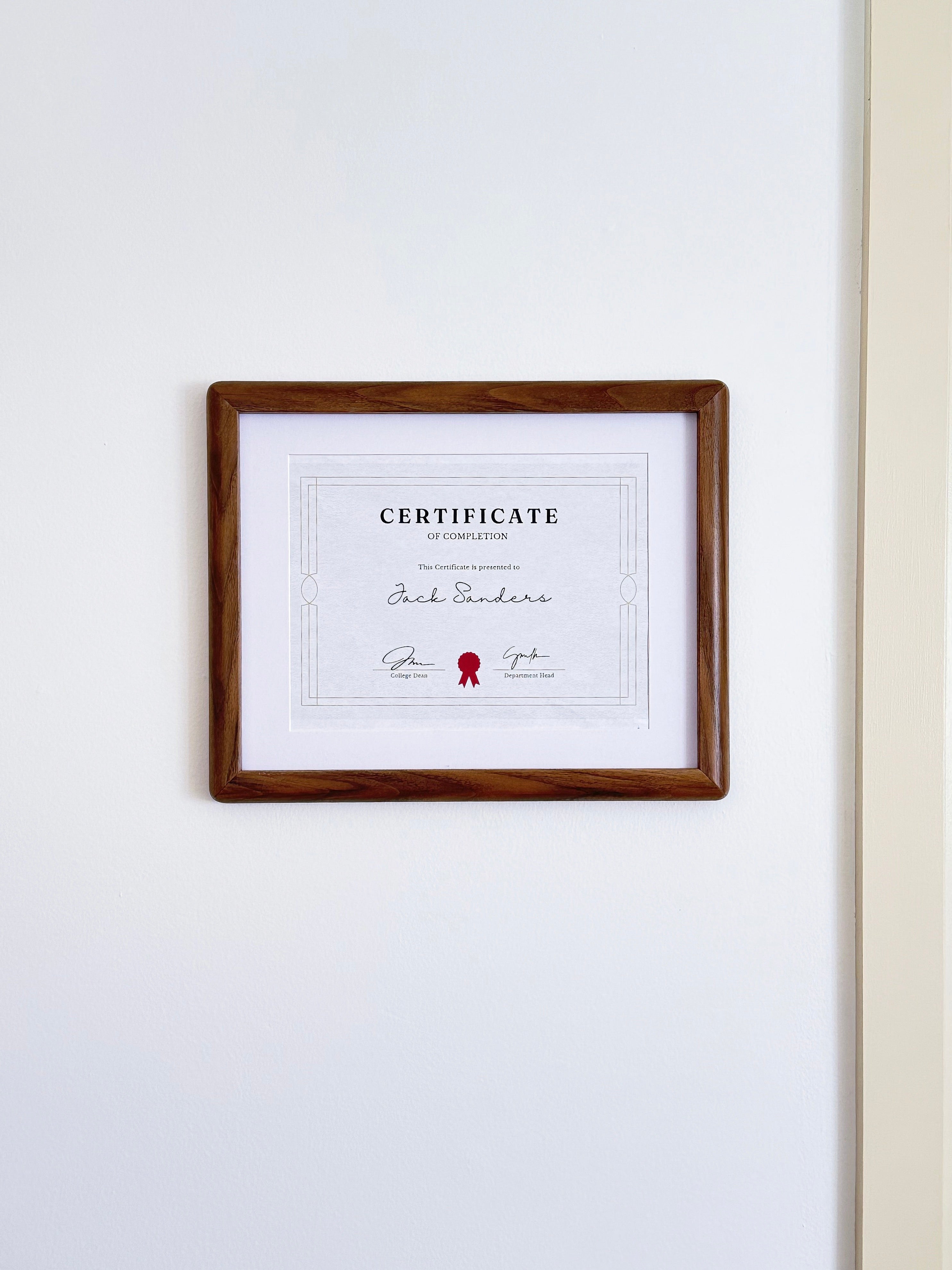 The "Rounded" Diploma & Degree Frame