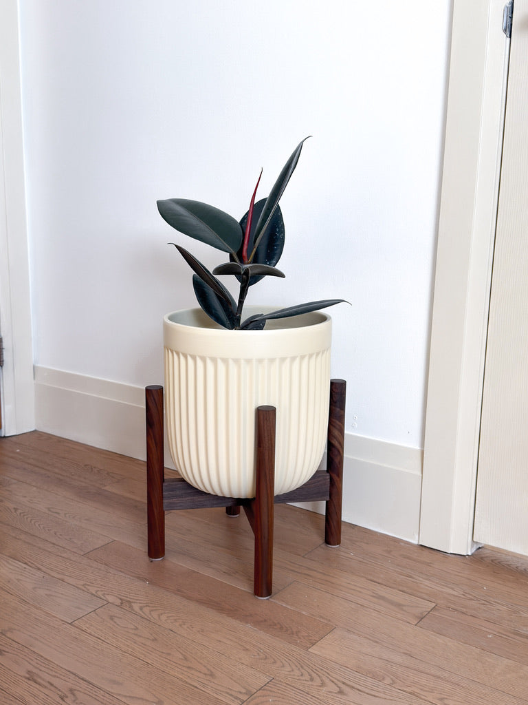 Mid-Century Wooden Plant Stand