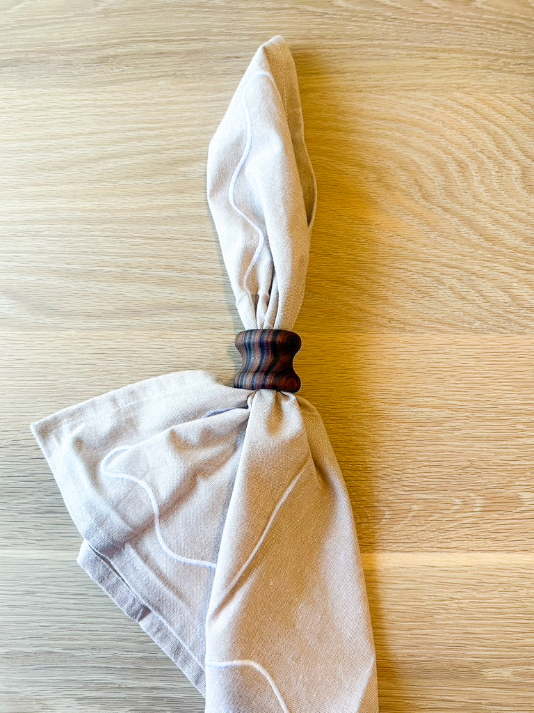 The "Flared" Wooden Napkin Ring