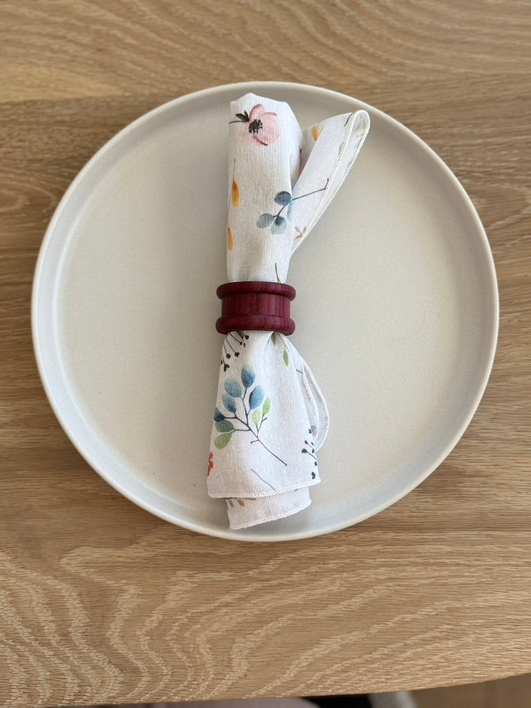 The "Stacked” Wooden Napkin Ring