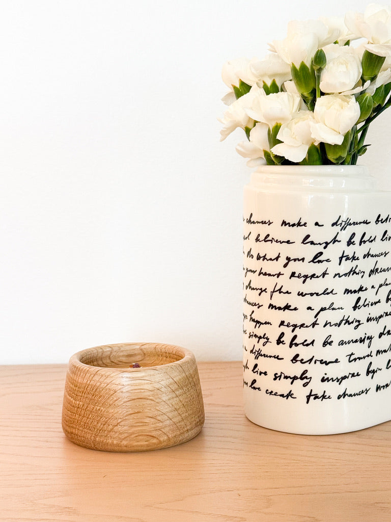 Tapered Solid Wood Ring Dish
