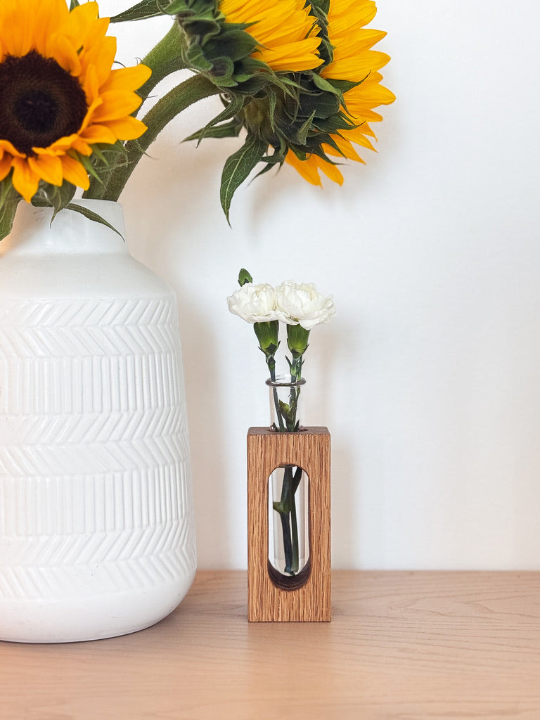 Wooden Propagation & Flower Vases – Set of 3