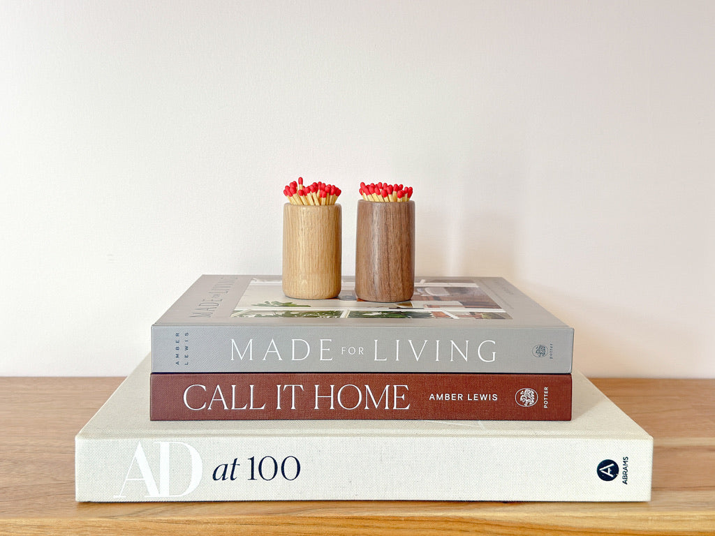 Solid Wood Matchstick Holder