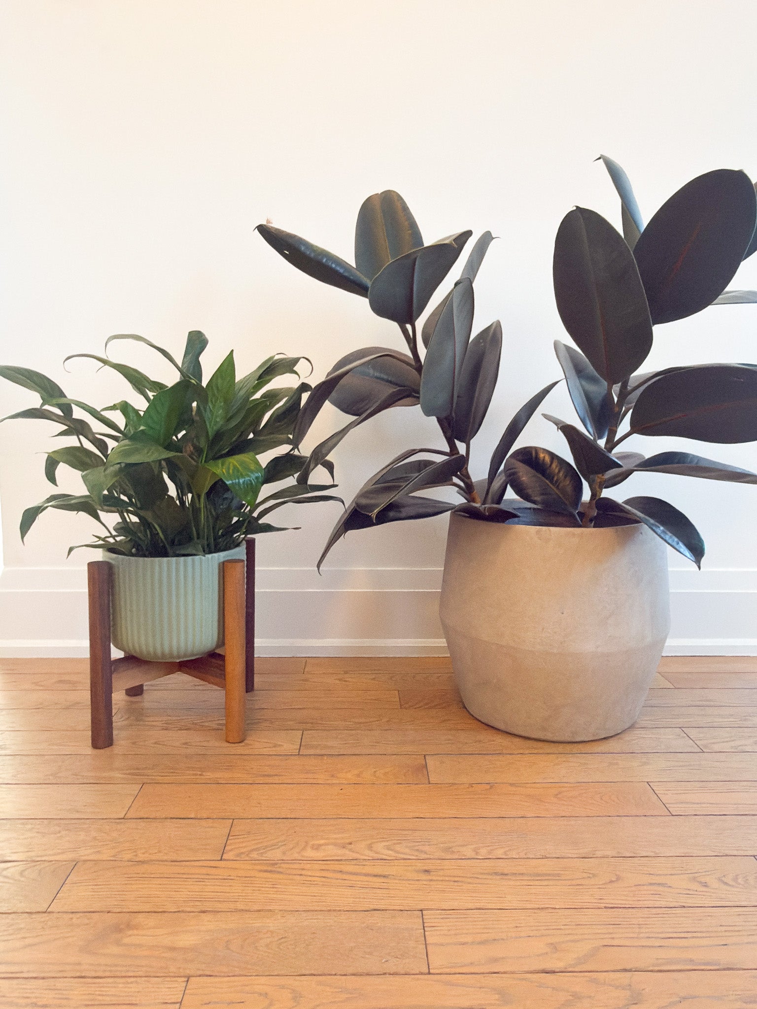 Mid-Century Wooden Plant Stand
