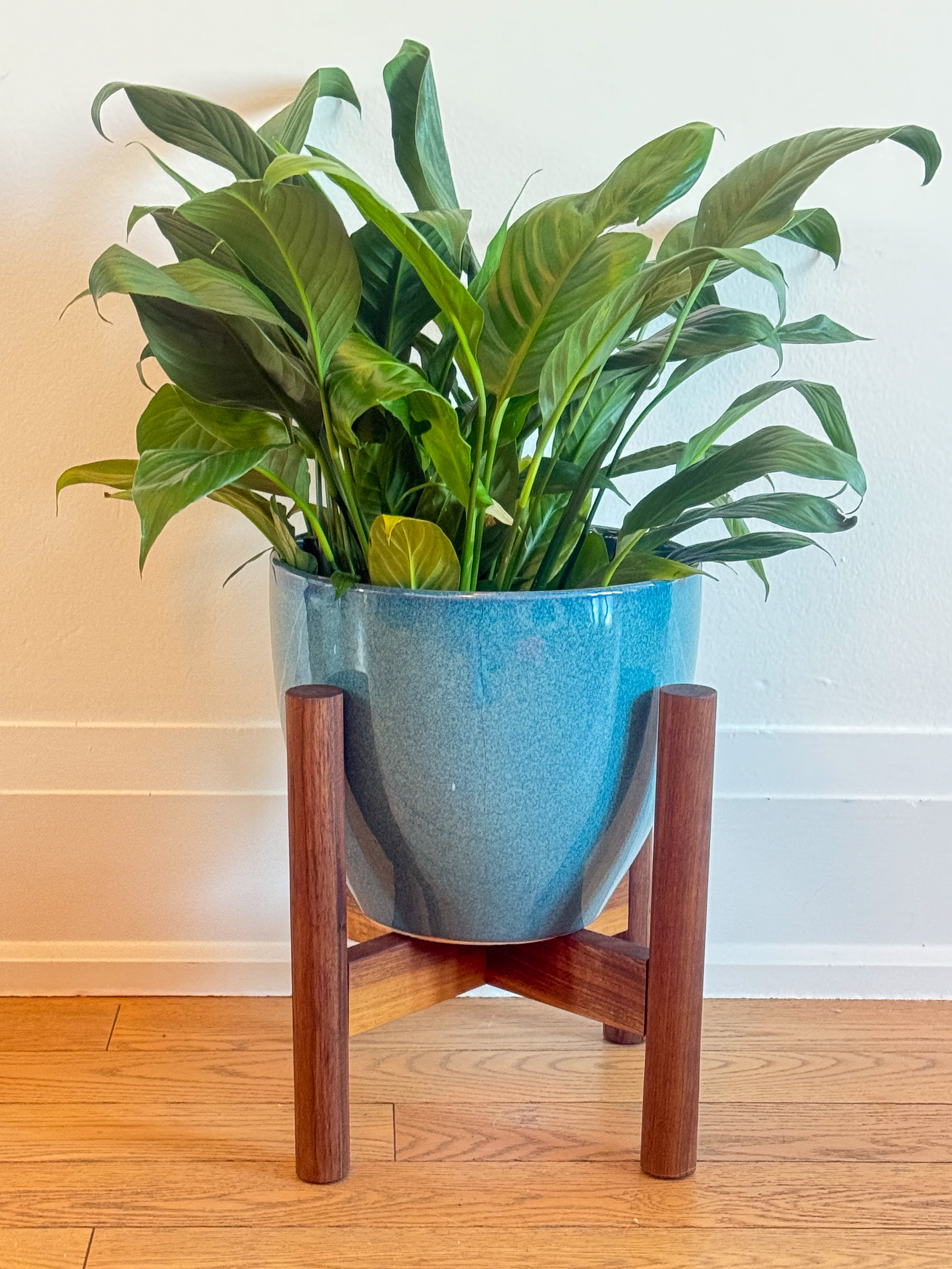 Mid-Century Wooden Plant Stand