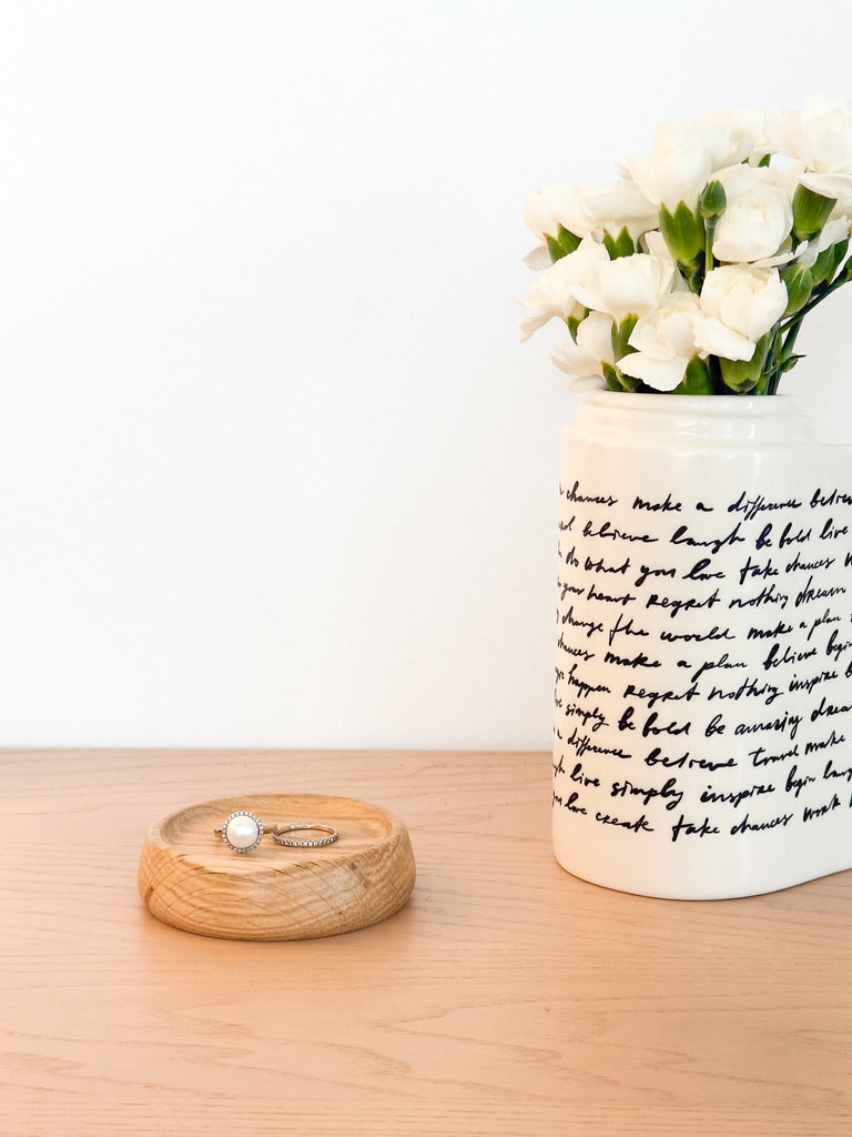 Solid Wood Ring Dish