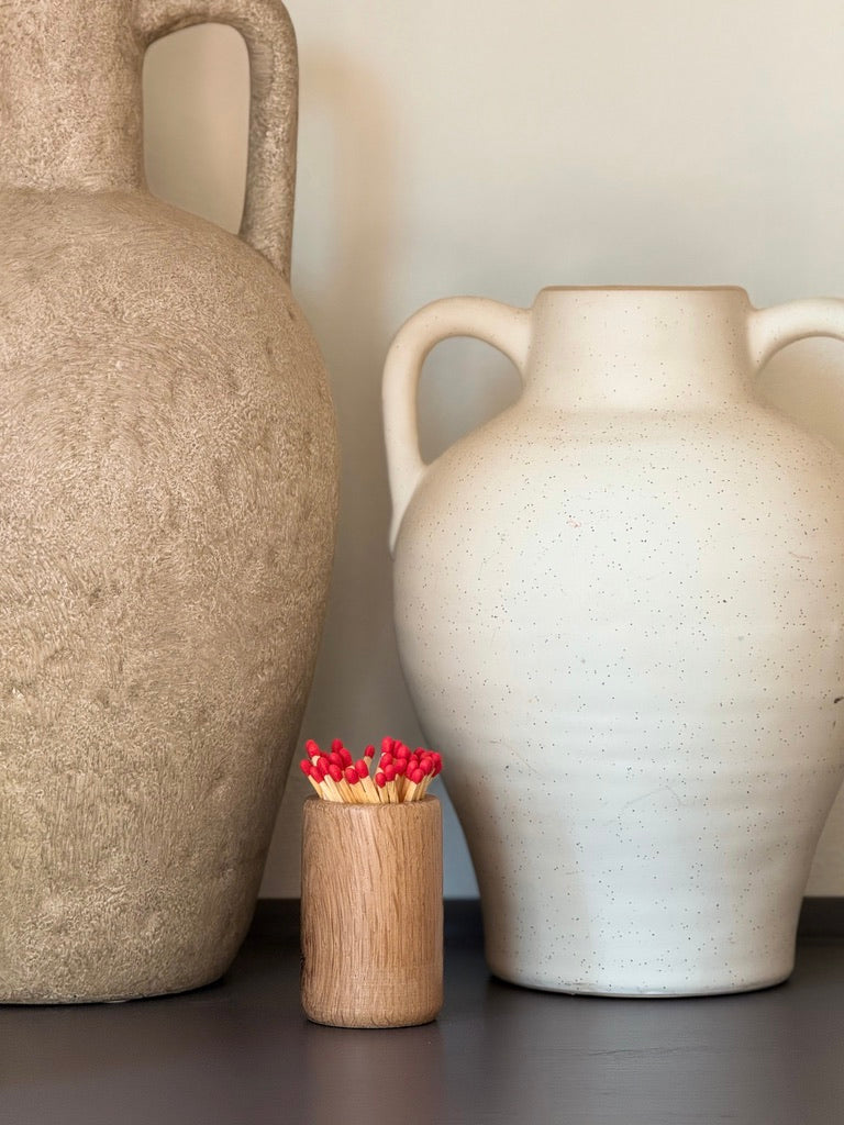 Solid Wood Matchstick Holder