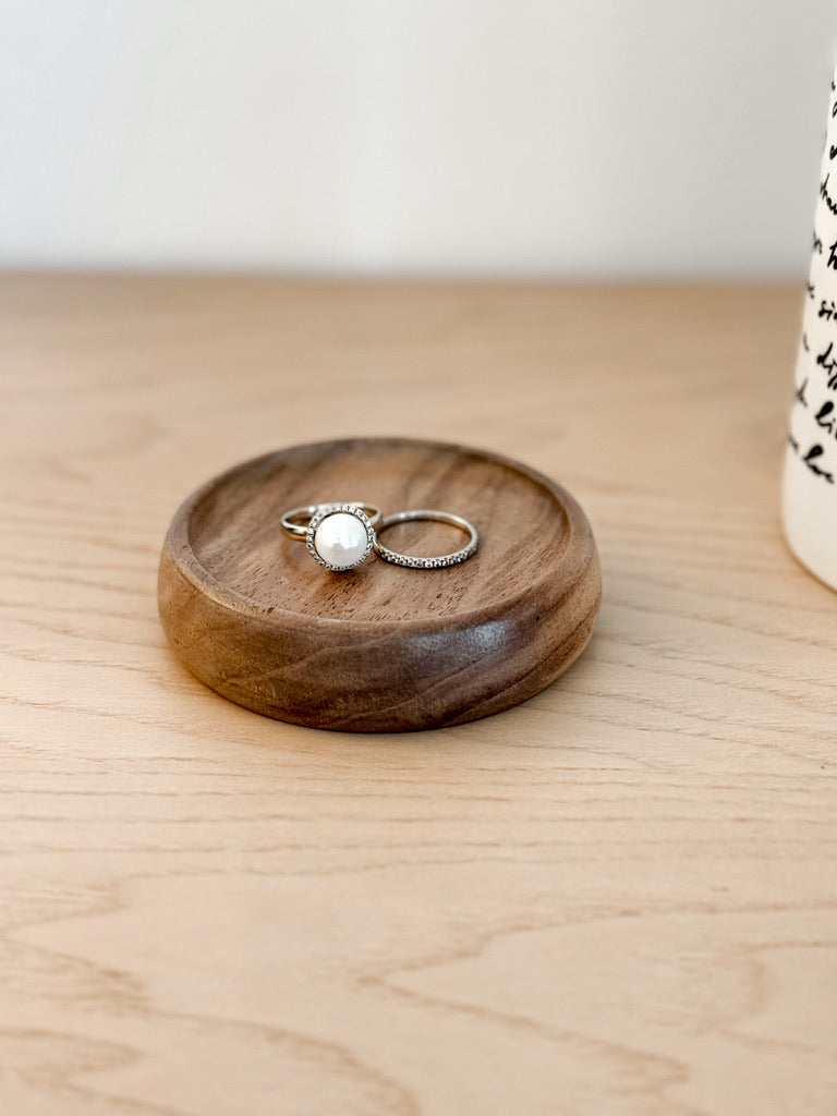 Solid Wood Ring Dish