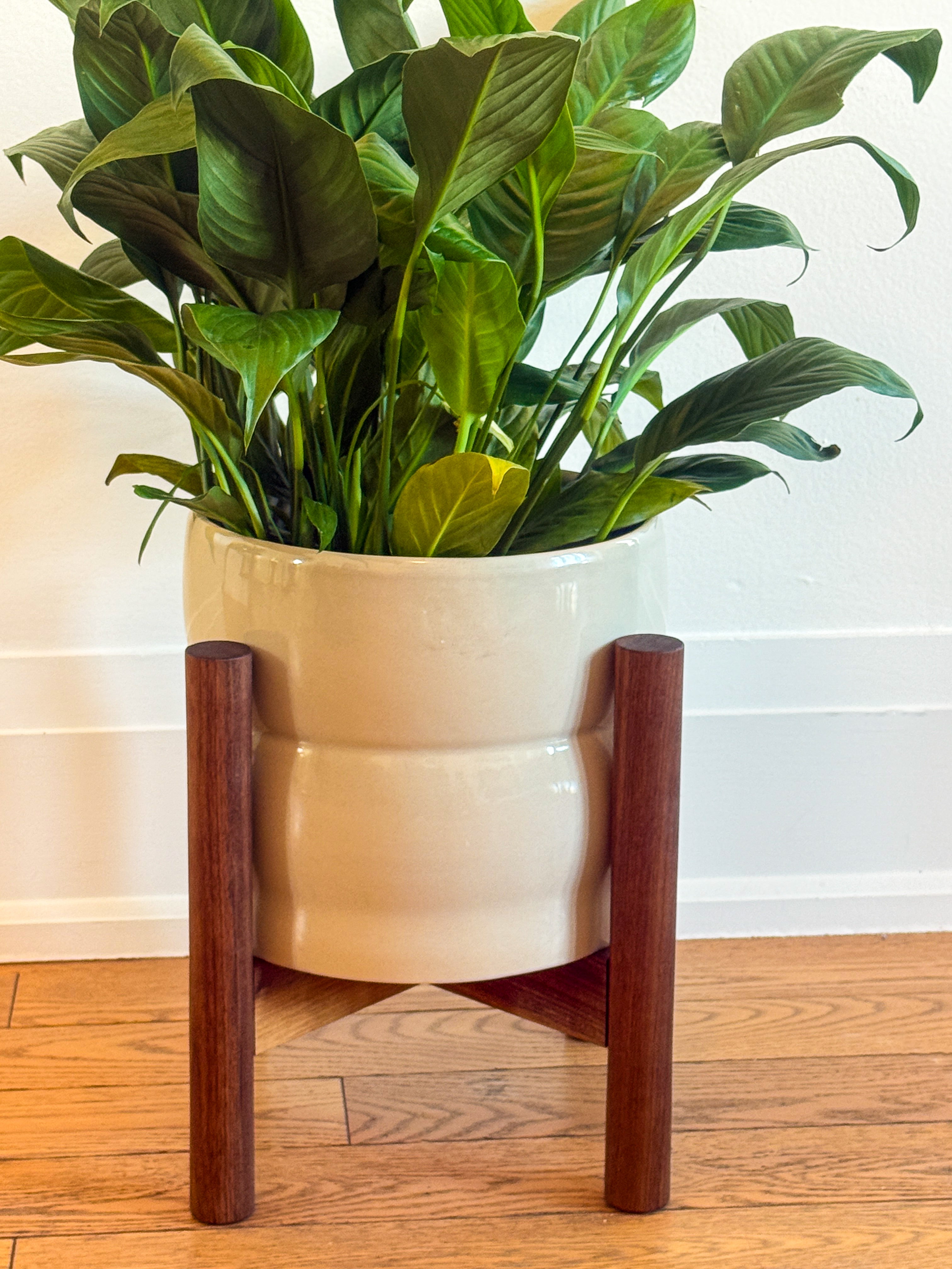 Mid-Century Wooden Plant Stand