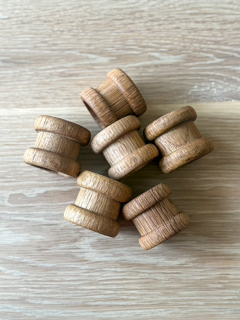 The "Stacked” Wooden Napkin Ring