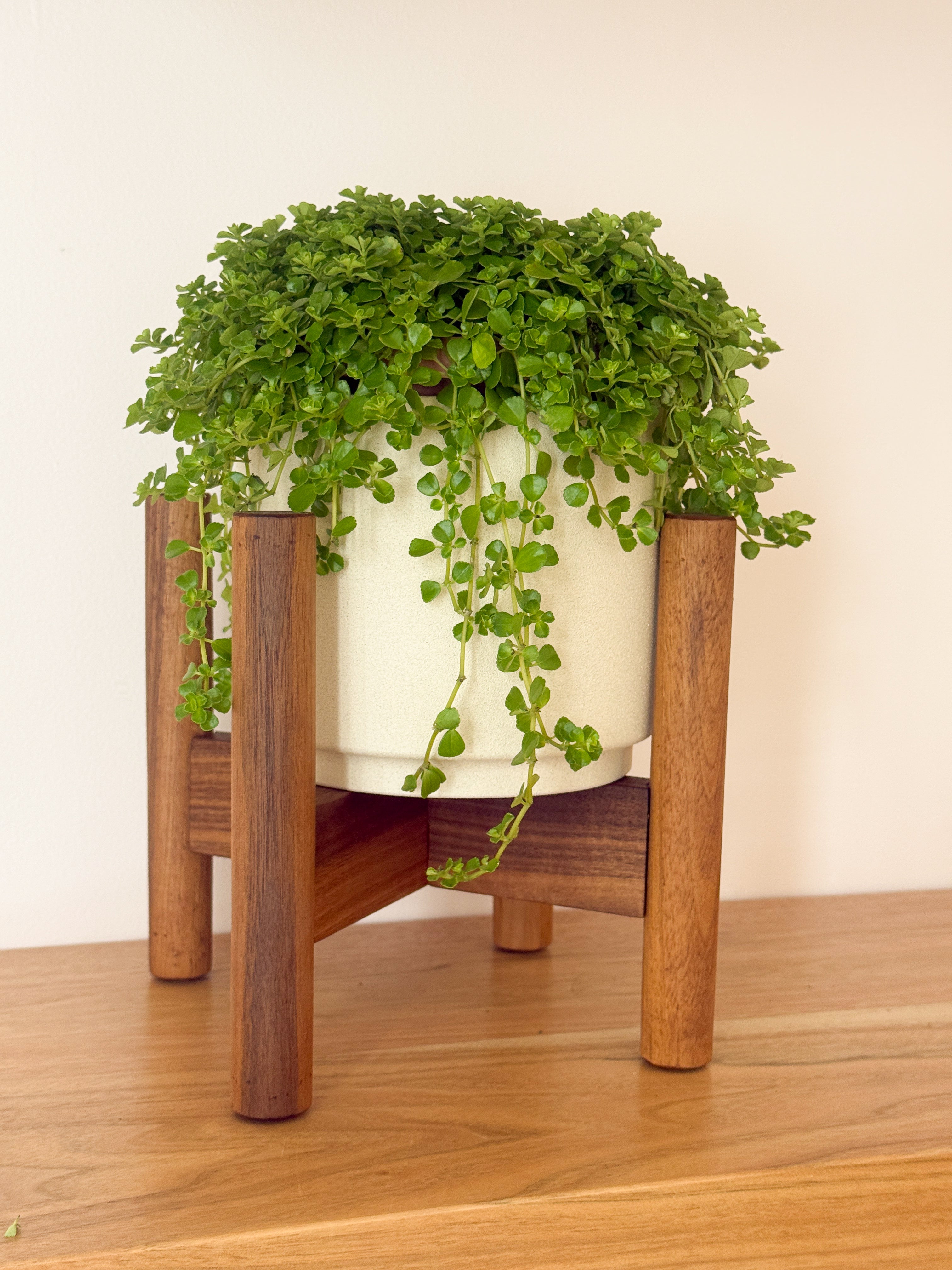 Mid-Century Wooden Plant Stand