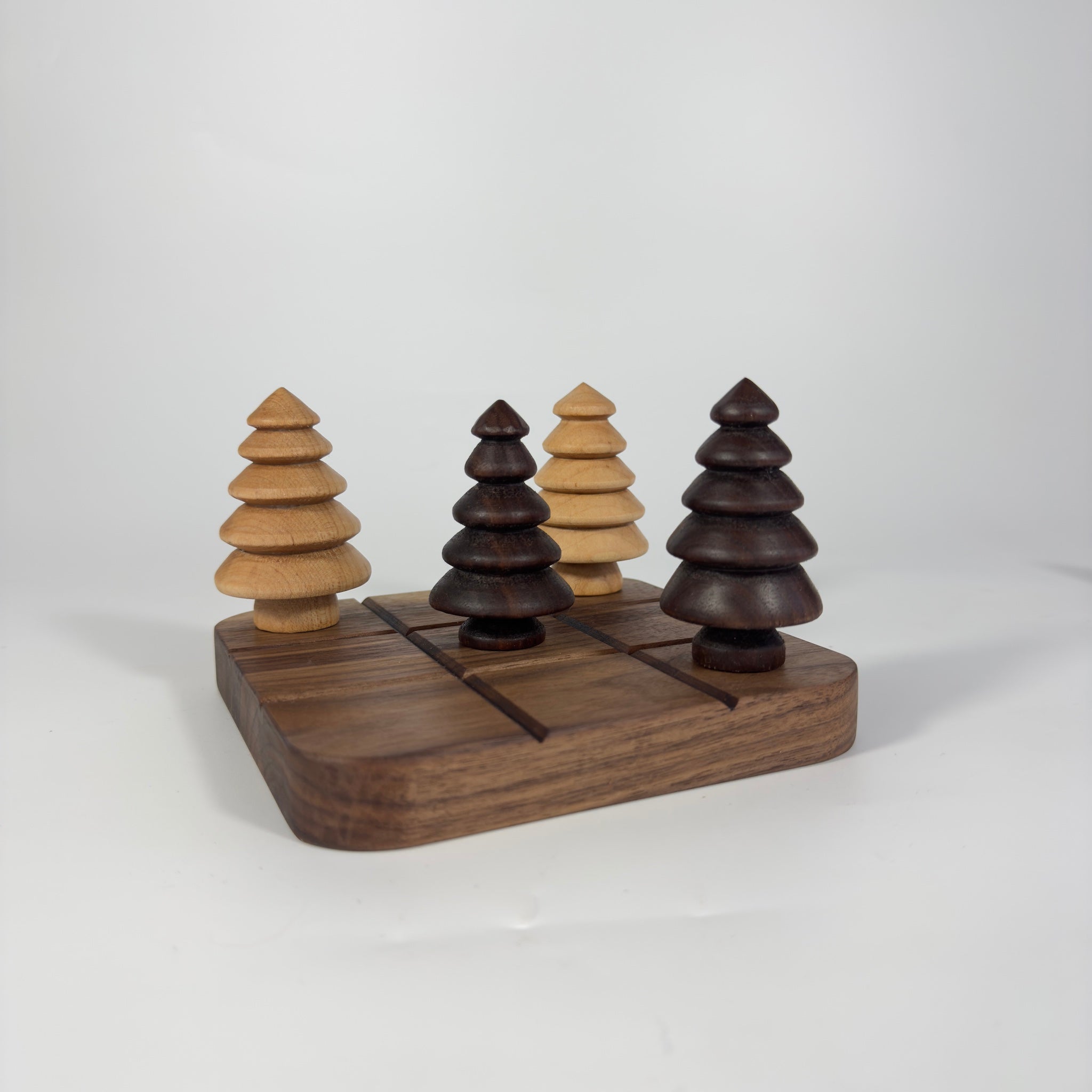 Wooden Tree Tic Tac Toe Game